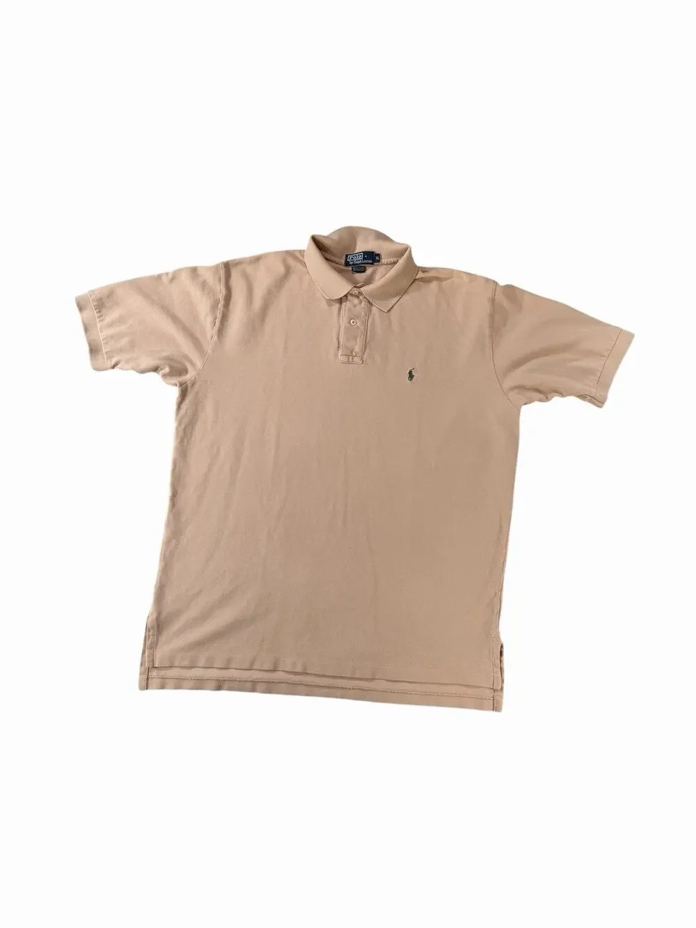 Polo Ralph Lauren Polo Shirt Mens XL Peach Cotton Short Sleeve Pony Logo